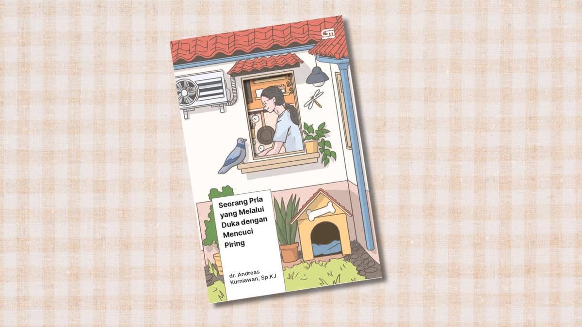 cover buku Seorang Pria yang Melalui Duka dengan Mencuci Piring