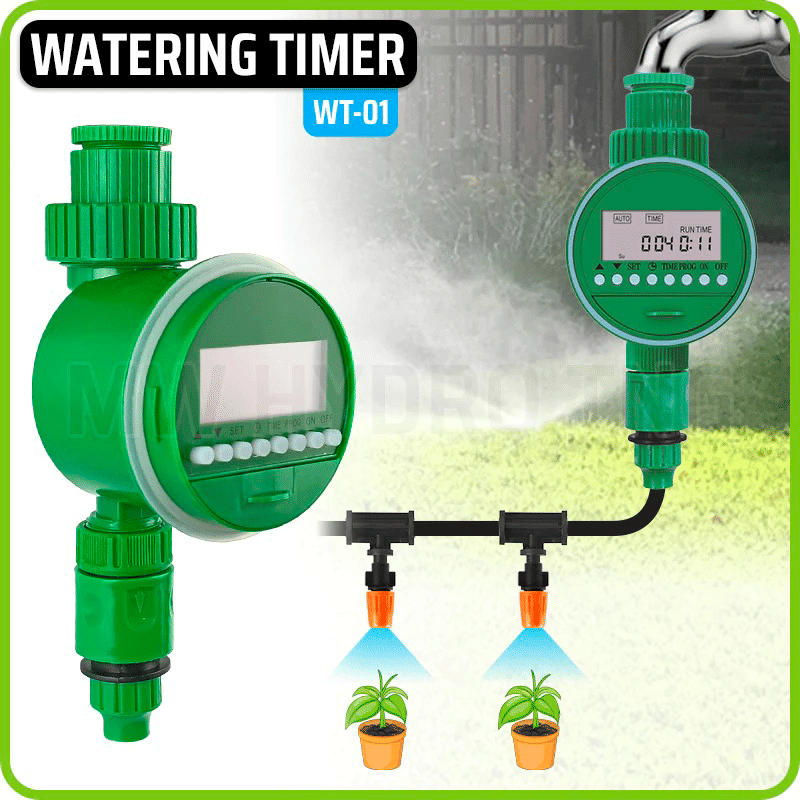 Digital Watering Timer, WT-01, Automatic Garden Irrigation
