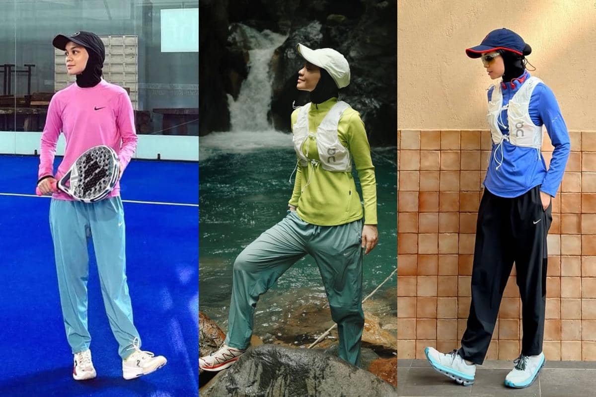 7 Referensi Outfit Olahraga Hijab ala Tantri Namirah, Cheerful!