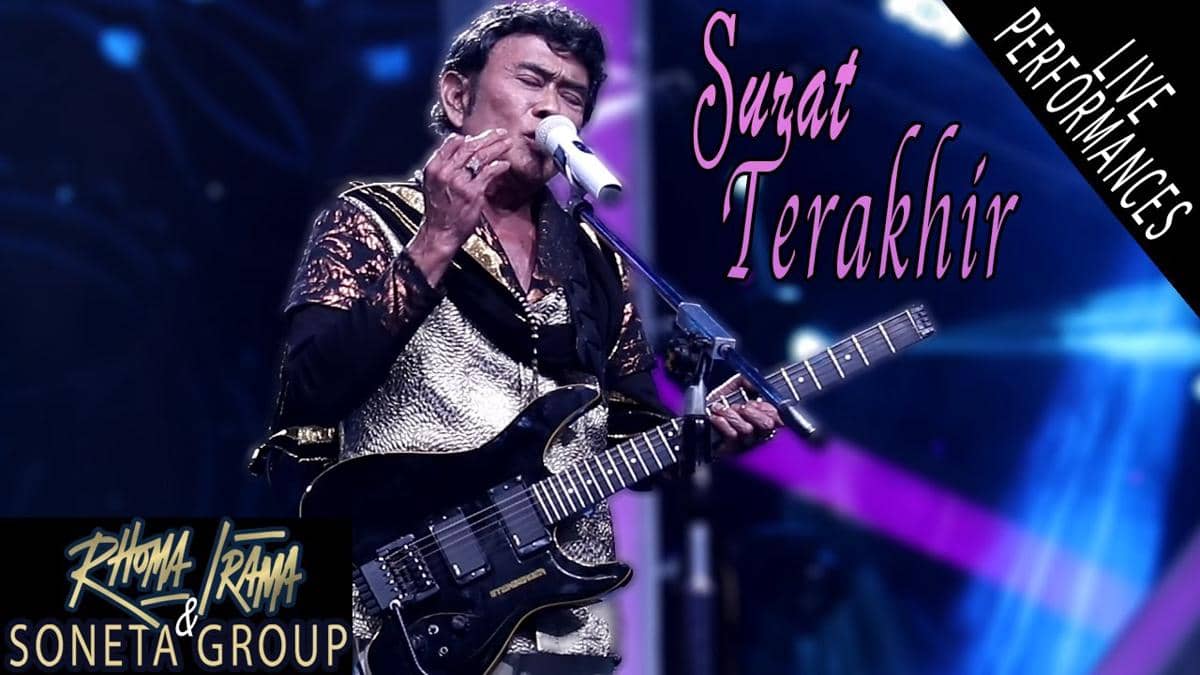 cuplikan penampilan Rhoma Irama membawakan "Surat Terakhir"