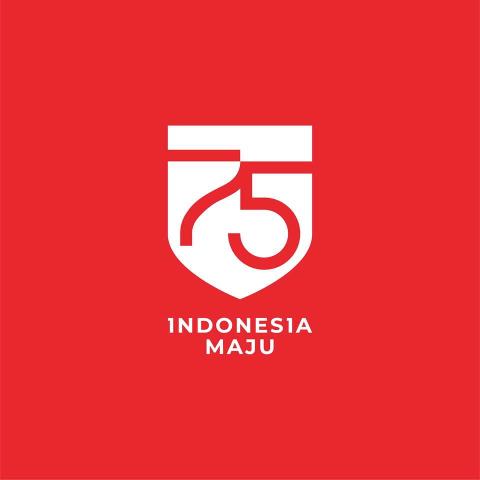 Logo HUT RI ke-75