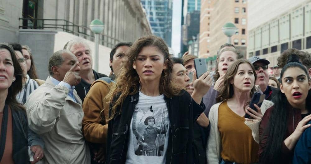 Cuplikan adegan dalam film Spider-Man: No Way Home, karya Marvel Studios, sesuai dokumentasi studio.