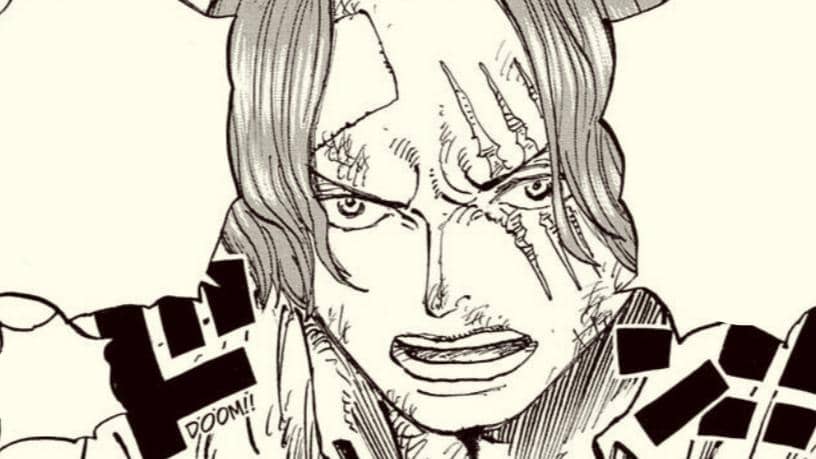 Shanks mencoba menghentikan Loki. (Dok. Shueisha, Eiichiro Oda/One Piece)