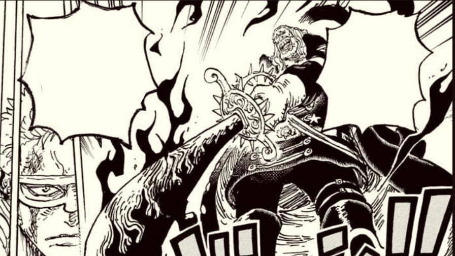 Shepherd Sommers mengerahkan Gram. (Dok. Shueisha, Eiichiro Oda/One Piece)