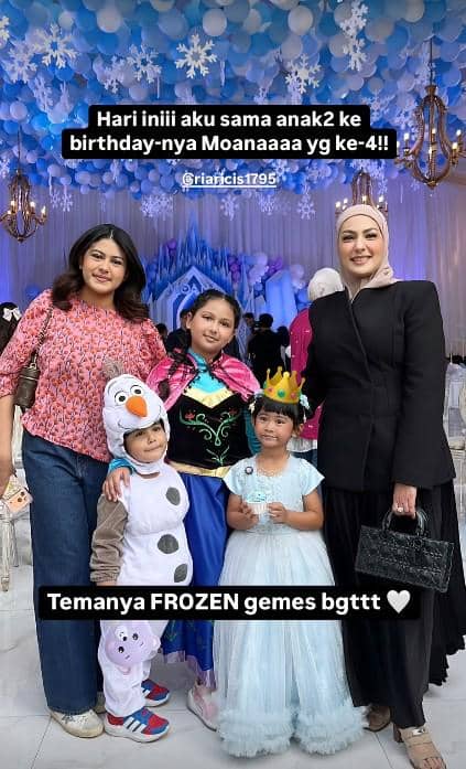 Artis di Pesta Ulang Tahun ke-4 Moana Anak Ria Ricis (instagram.com/alabisyir)