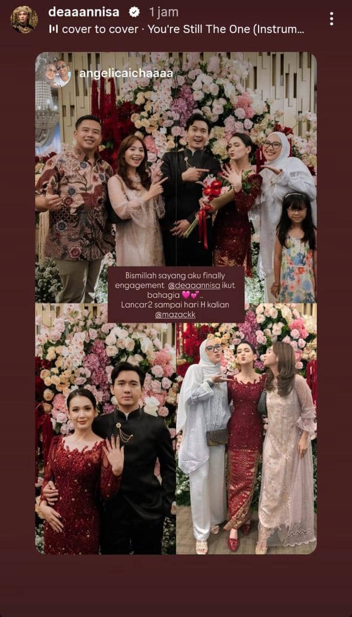 Lamaran Dea Annisa dan Mazaki Achmad