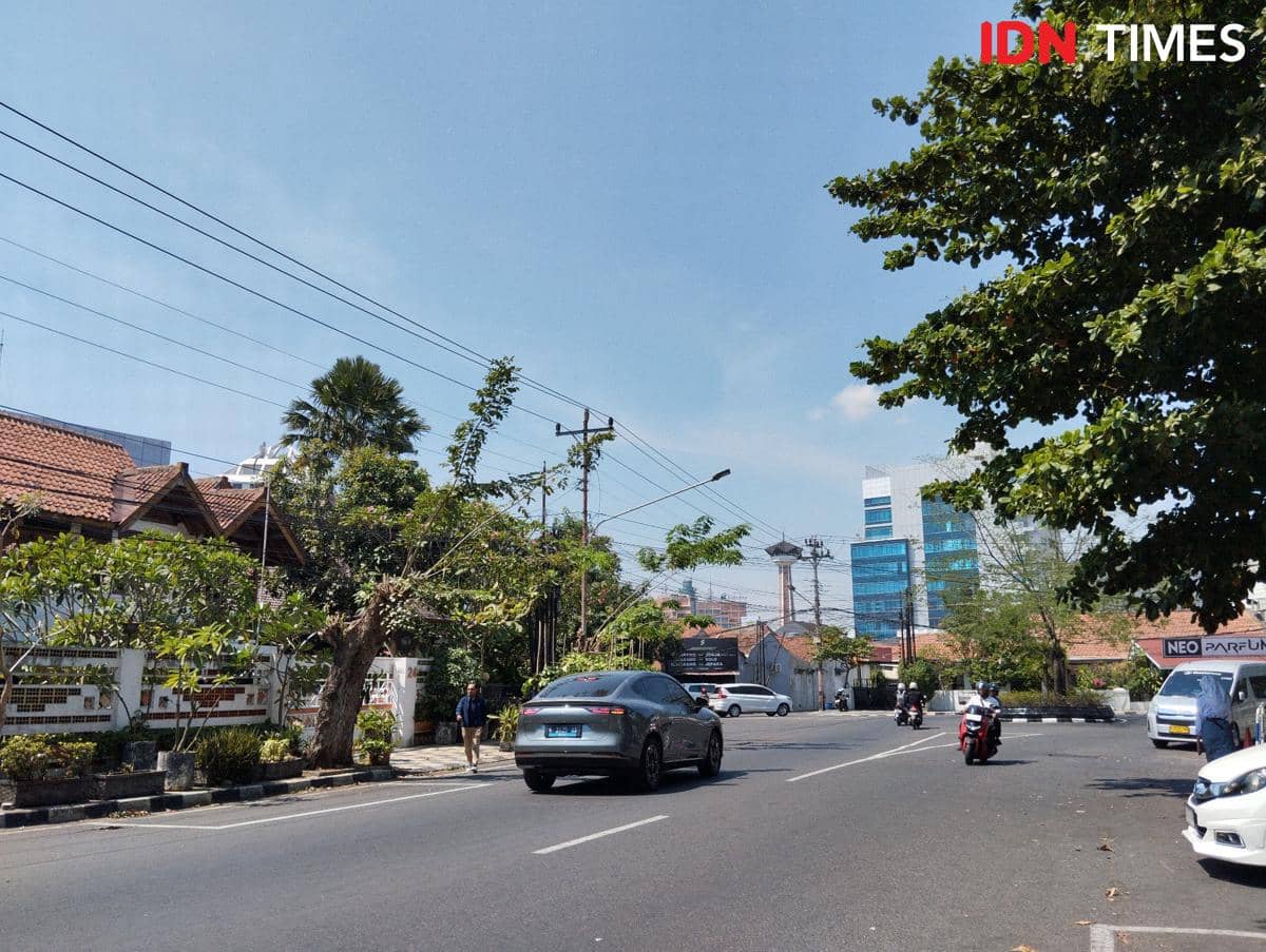Cuaca panas di Kota Semarang. (IDN Times/Dhana Kencana)