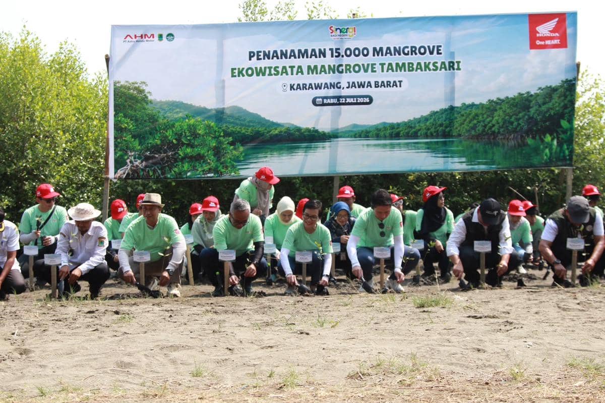 AHM Bangun Rumah Semai Bibit Mangrove di Pesisir Karawang