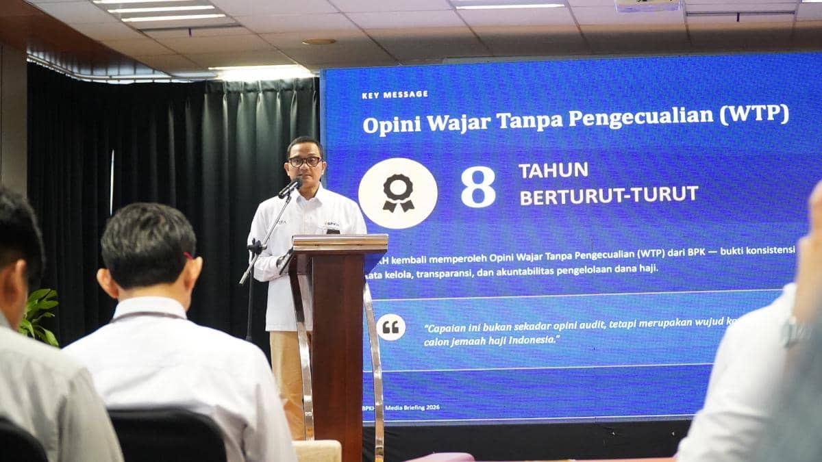 BPKH Raih WTP Lagi, Kini Kelola Dana Haji Rp180,74 Triliun