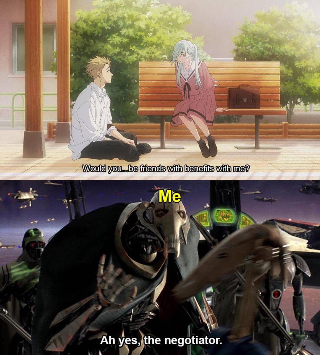 meme anime tentang negosiasi