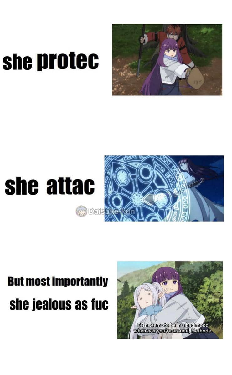 meme anime tentang cemburu