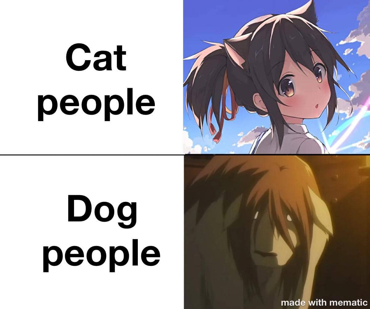 meme anime tentang pencinta anjing