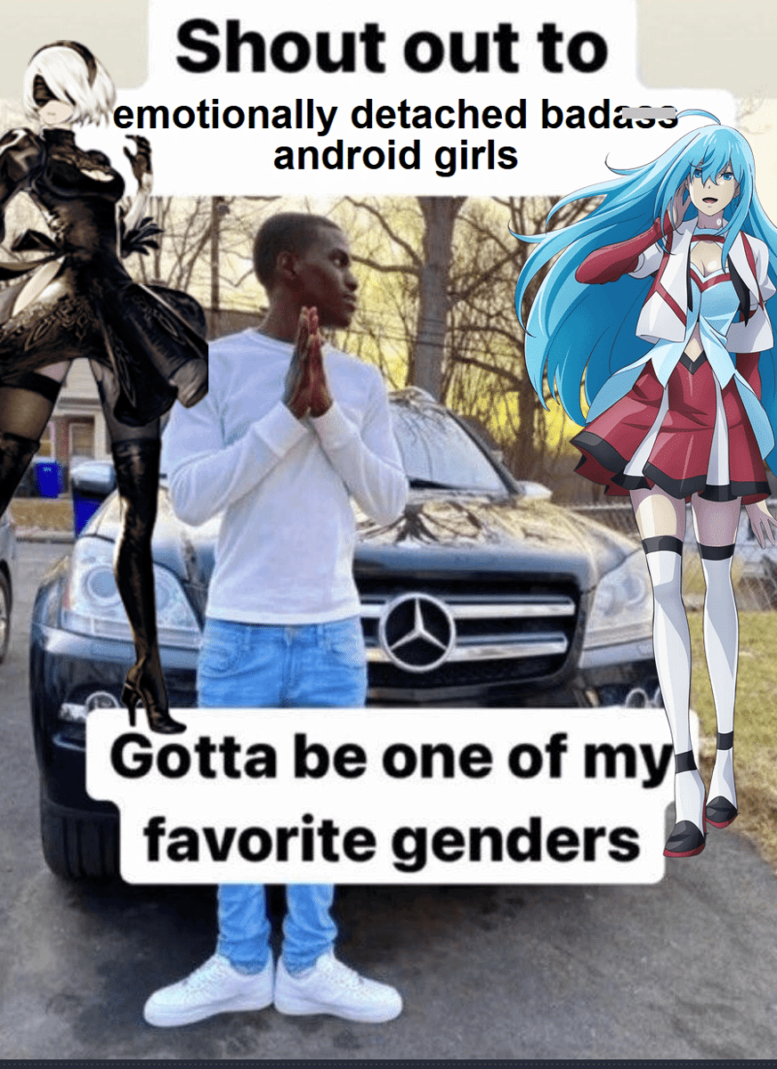 meme anime tentang siborg dan android
