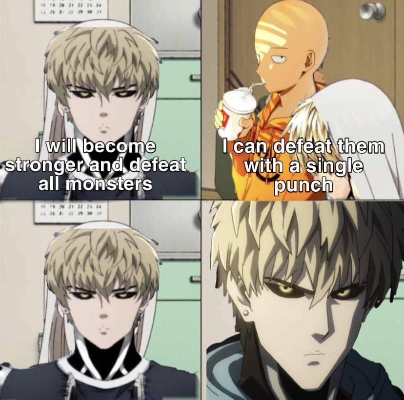 meme anime tentang siborg dan android
