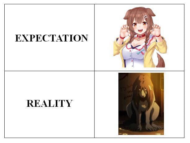 meme anime tentang pencinta anjing