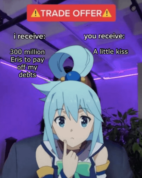 meme anime tentang negosiasi