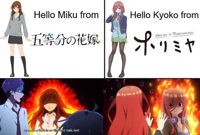 meme anime tentang cemburu