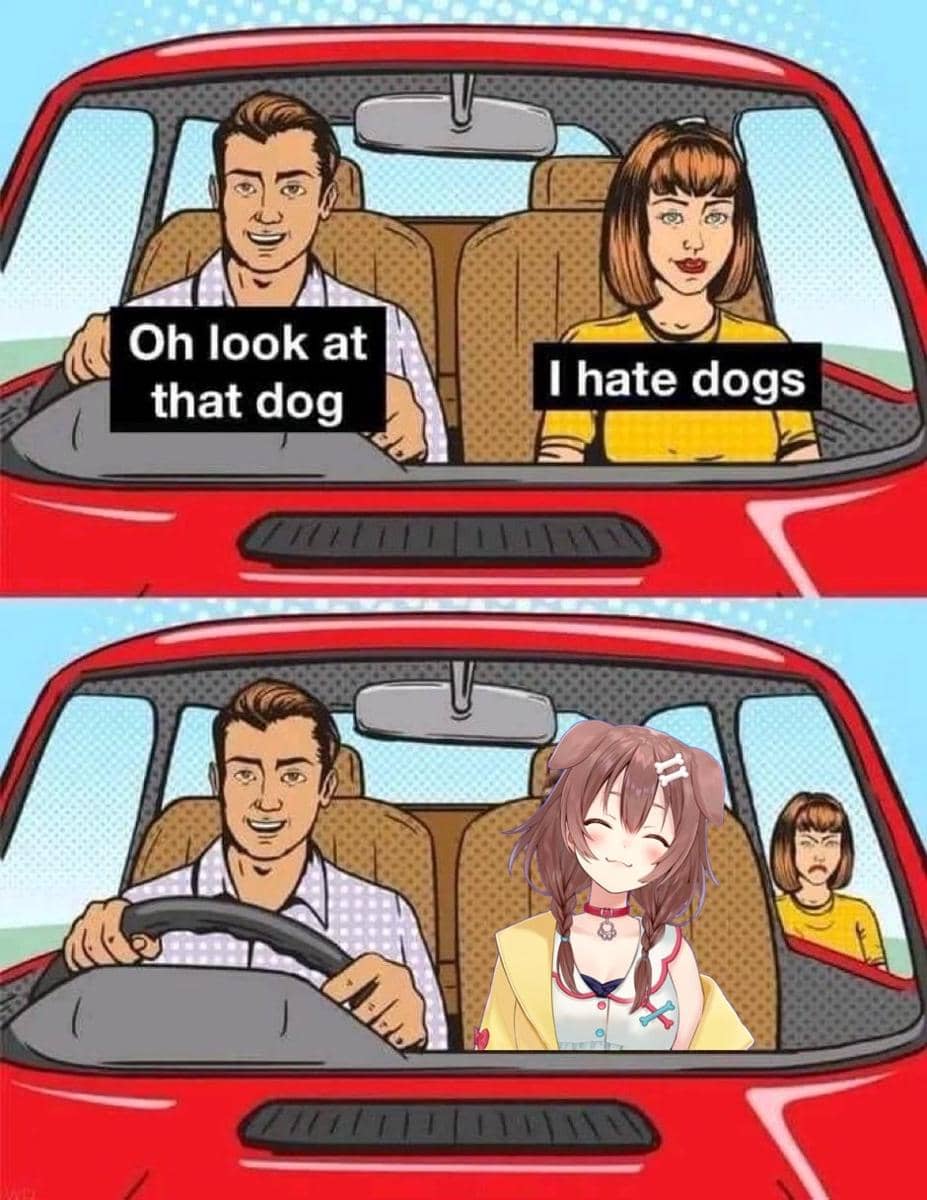 meme anime tentang pencinta anjing
