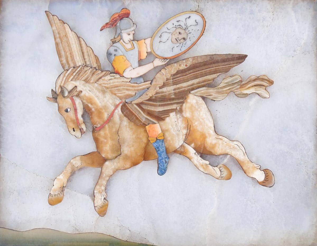Perseus menaiki Pegasus