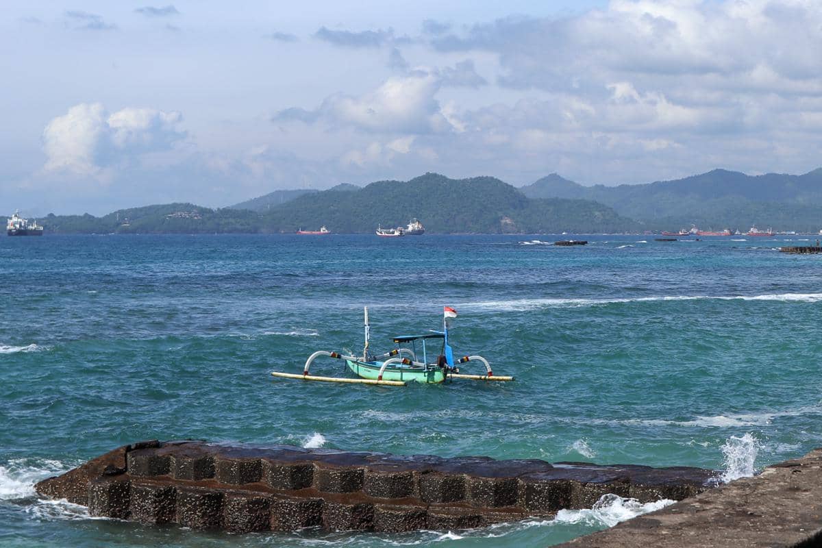 suasana di Pantai Candidasa (dok.pribadi/Natalia Indah)
