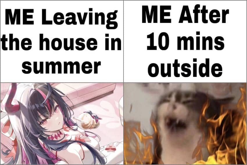 8 Meme Anime tentang Musim Panas, Malas ke Luar Rumah