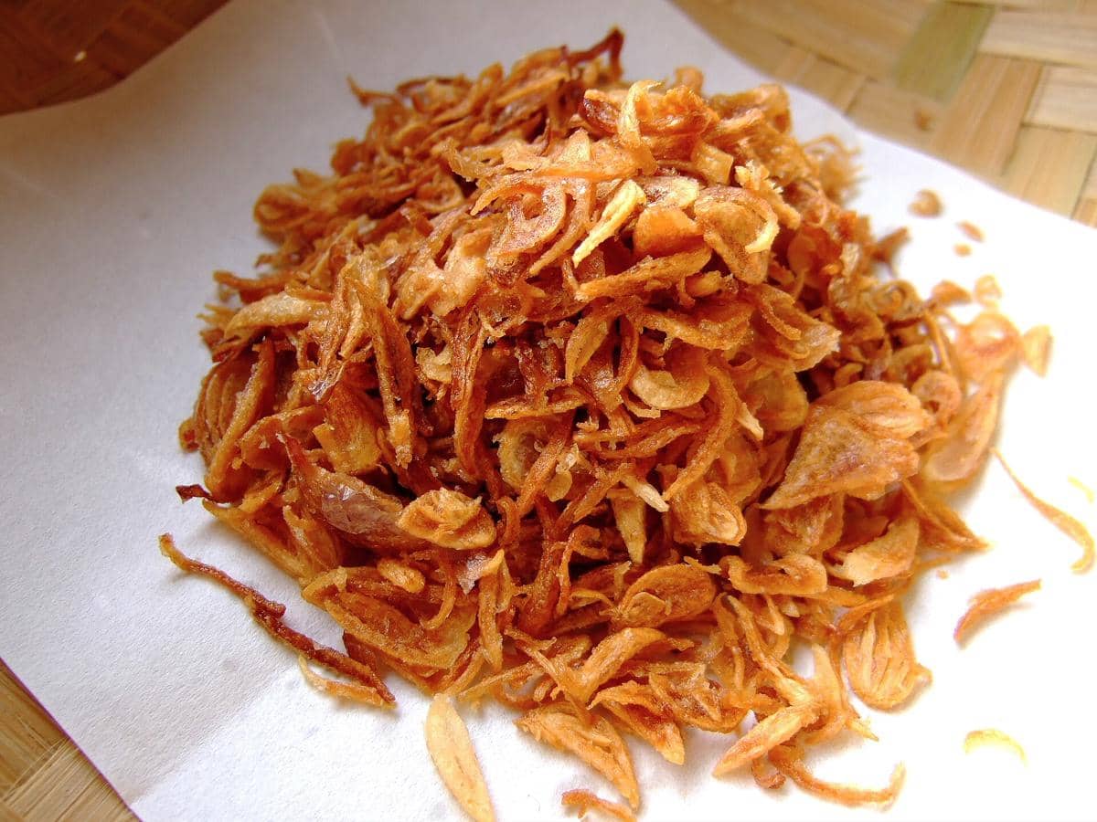 Potret bawang goreng