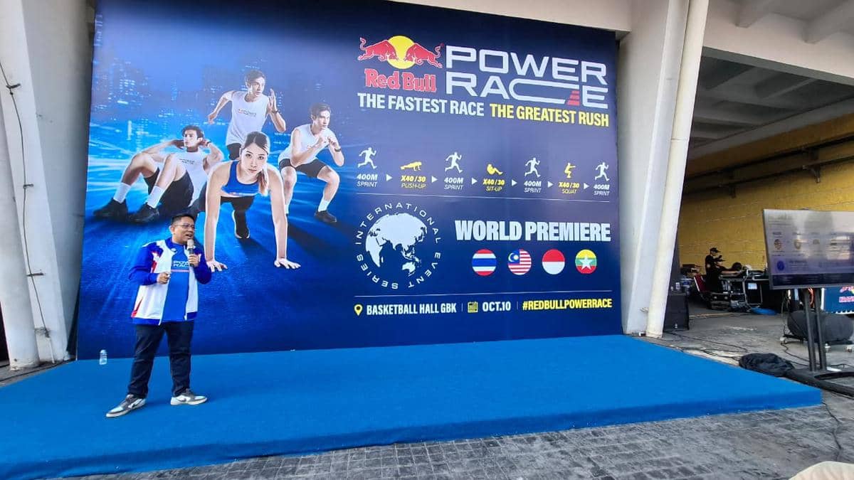 Logo Kratingdaeng Red Bull Power Race dengan informasi ajang balap yang siap digelar di Jakarta, Indonesia.