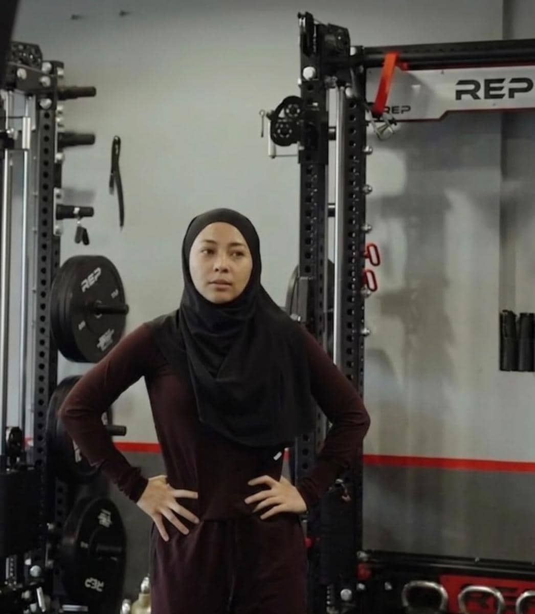 OOTD lari hijab ala Nikita Willy