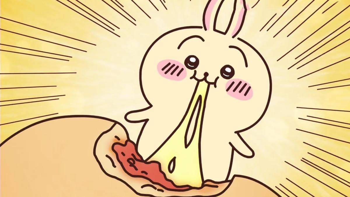 Cuplikan anime Chiikawa produksi Doga Kobo menampilkan karakter-karakter imut dalam adegan berwarna cerah.