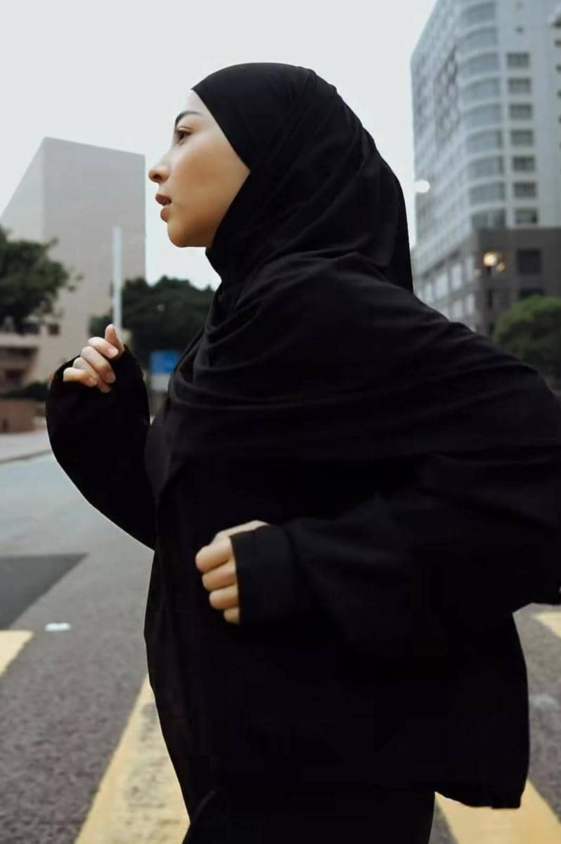 OOTD Lari Hijab ala Nikita Willy