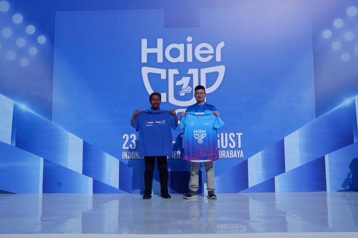 Visual Haier Indonesia Cup 2026 yang resmi digelar, disertai informasi acara dari Haier Indonesia pada 2026.