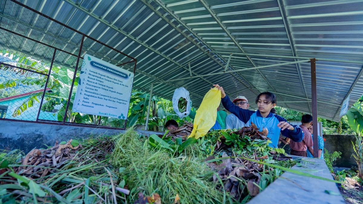 Program Pengelolaan Sampah Sekolah (PPSS) di Kabupaten Sumbawa Barat. (Dok.AMMAN)