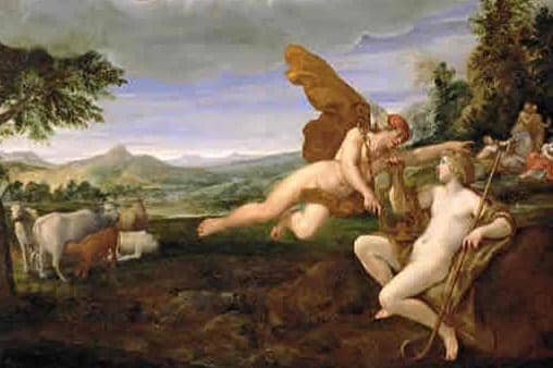 lukisan Hermes dan Apollo