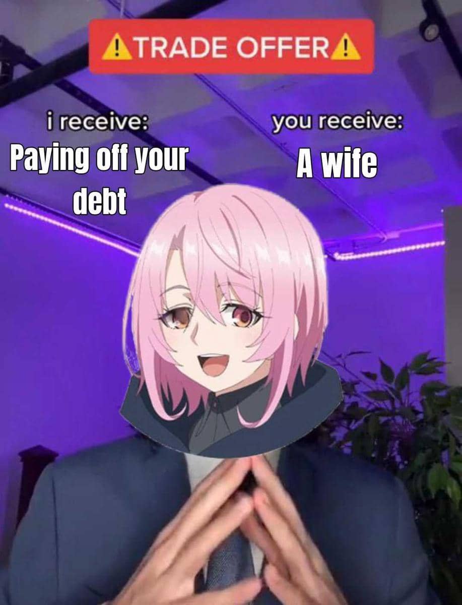 meme anime tentang barter