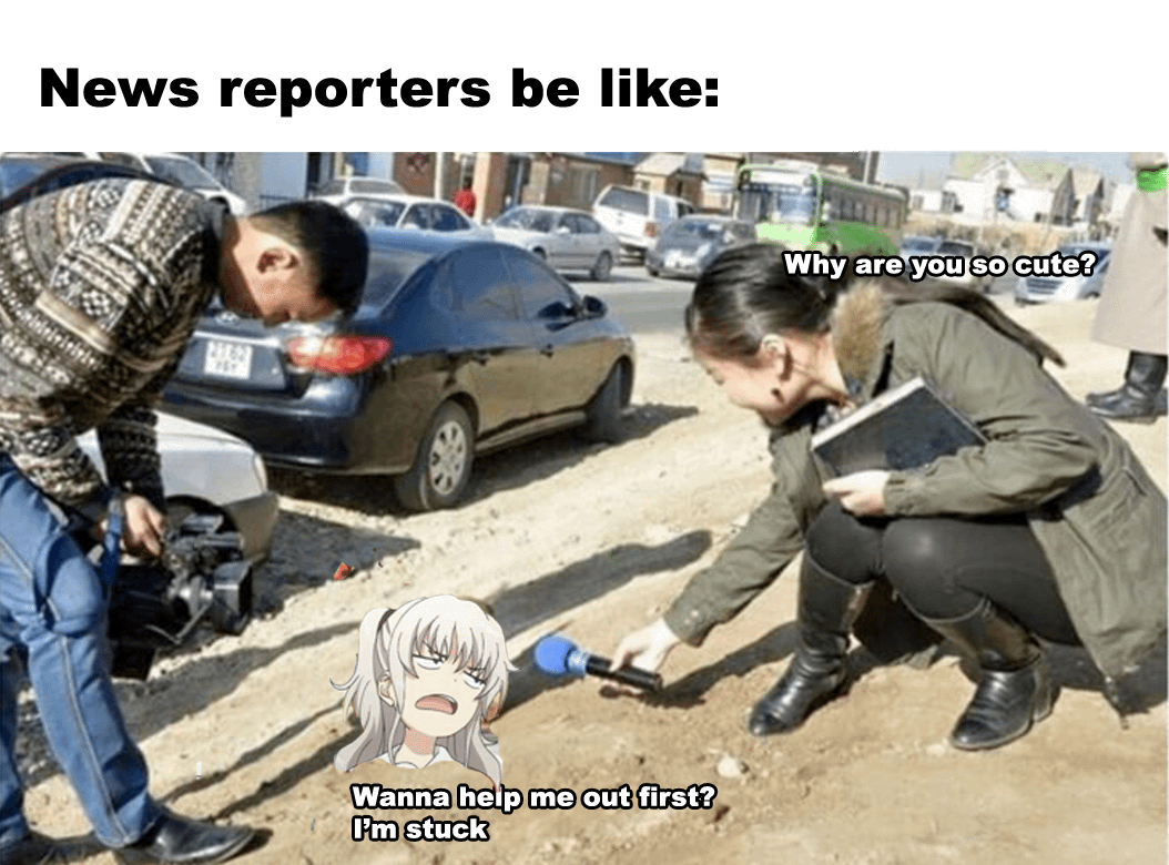 meme anime tentang pewawancara
