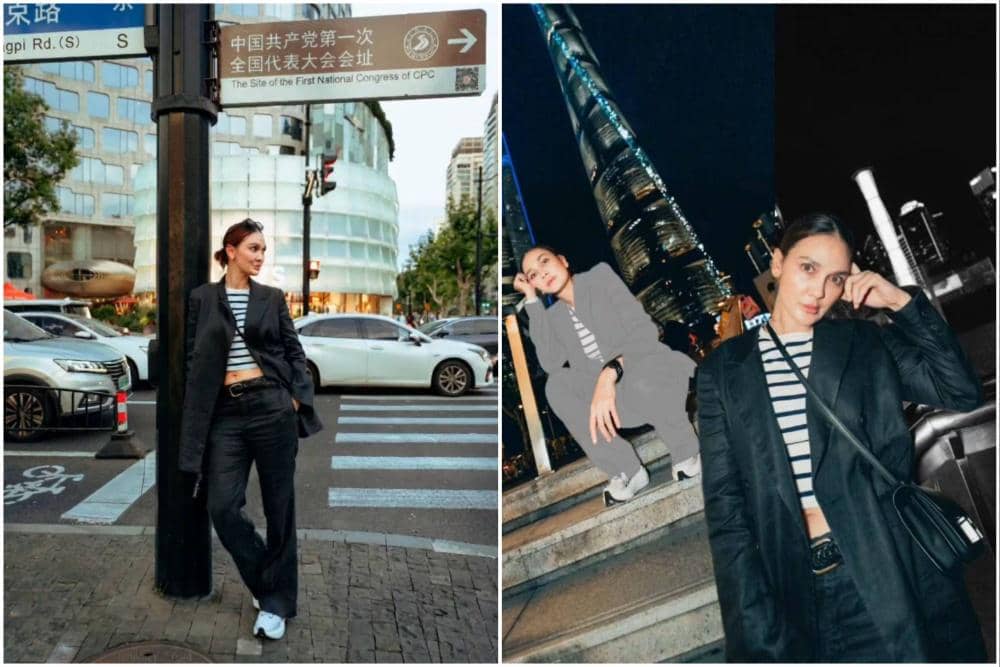 9 Potret Luna Maya saat Liburan di Shanghai, Happy!