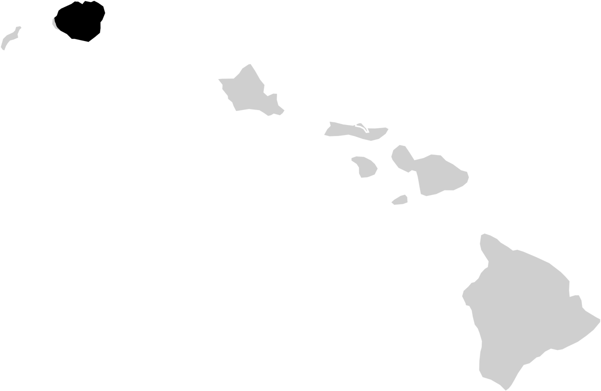 Burung Kaua‘i ʻŌʻō hanya ditemukan di Pulau Kauai, Hawaii. 