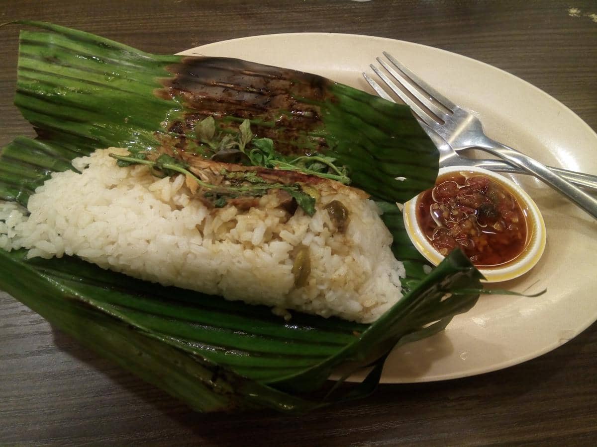 ilustrasi nasi bakar cumi kemangi