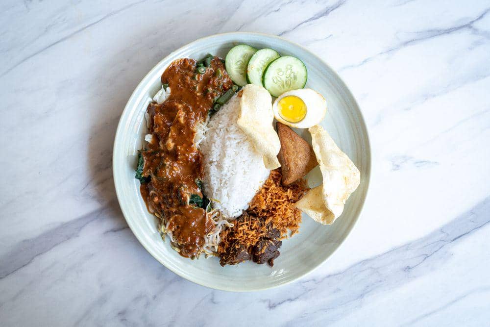 ilustrasi nasi pecel
