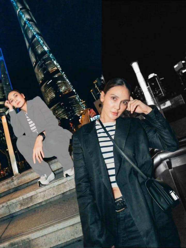 Luna Maya saat liburan di Shanghai