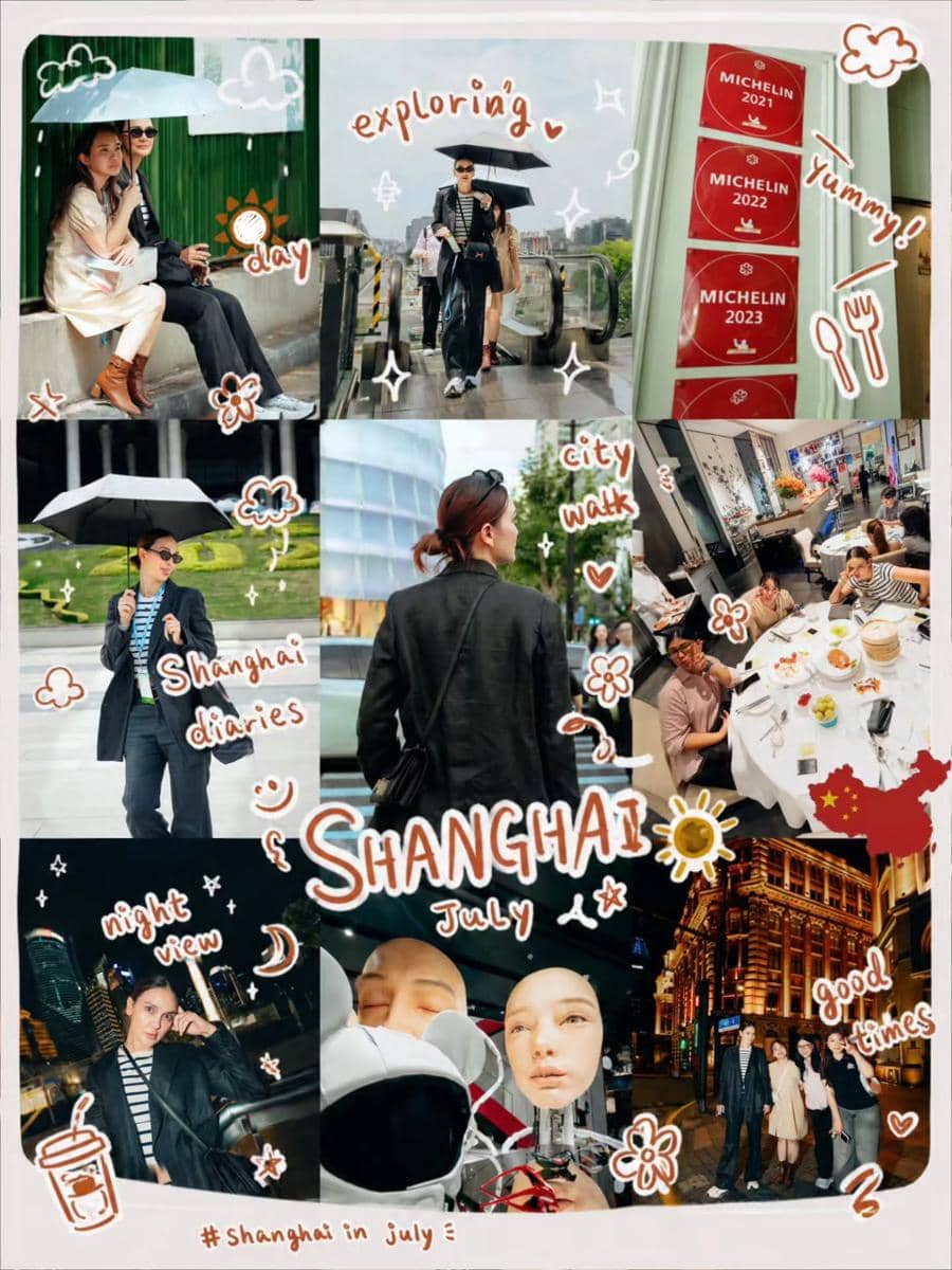 Luna Maya saat liburan di Shanghai
