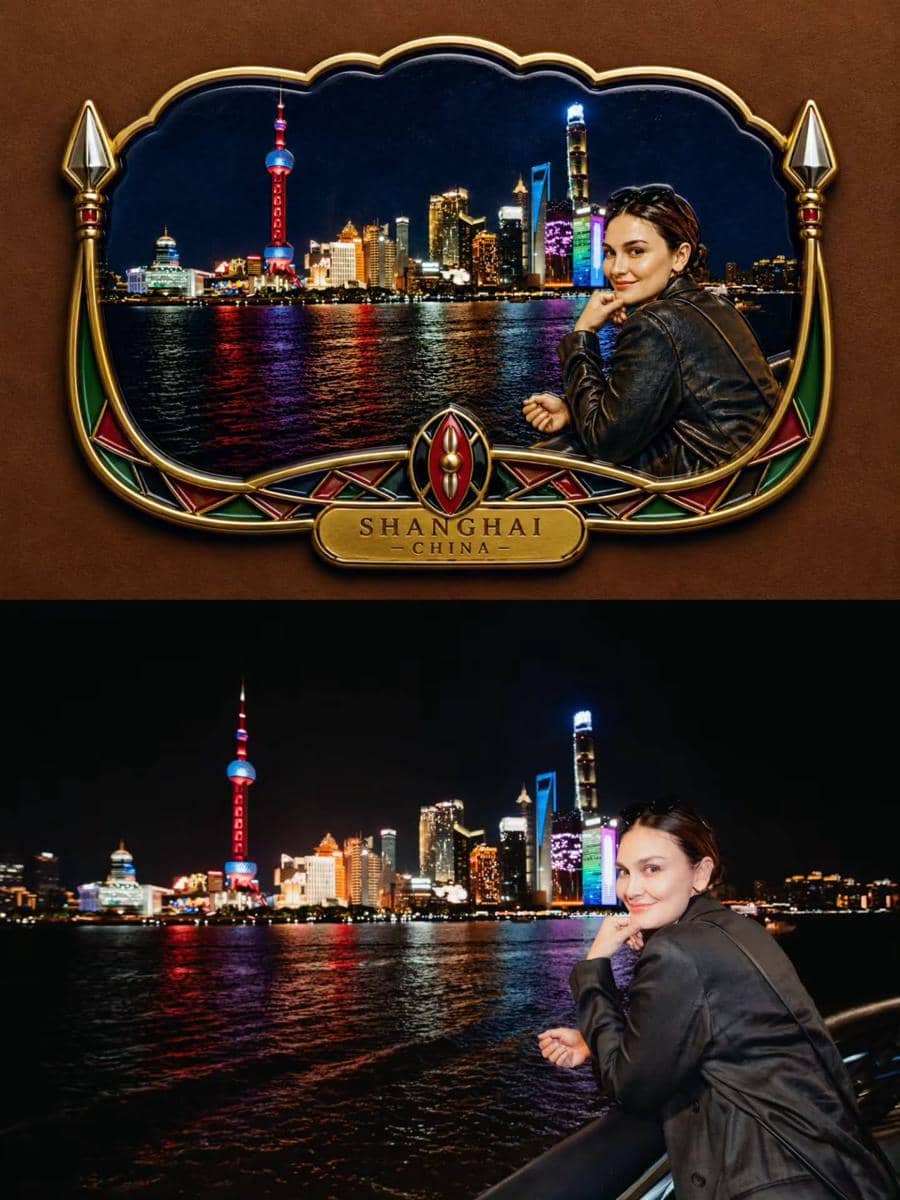 Luna Maya saat liburan di Shanghai