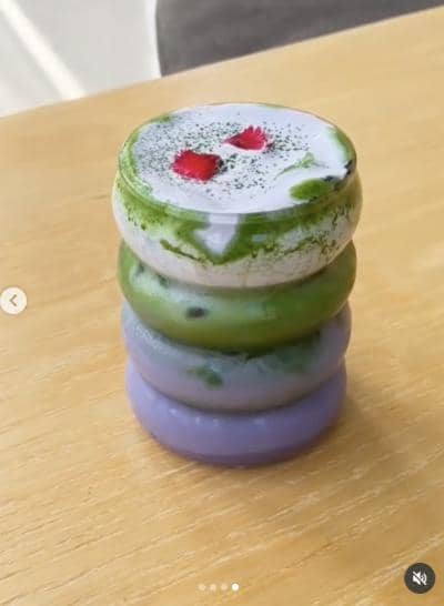 ube matcha di Oasis Cafe Bali (instagram.com/oasiscafebali)