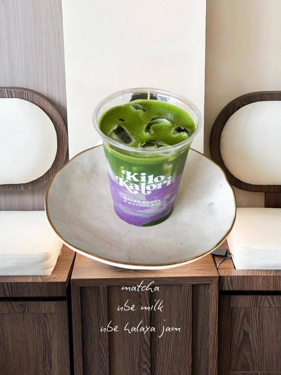 ube matcha Kilo Kalori Cafe (instagram.com/kilo.kalori.cafe)