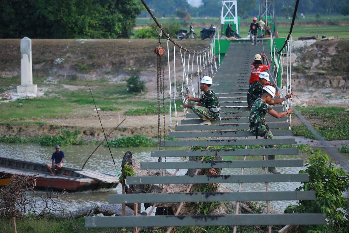 Kabar Baik, Jembatan Perintis Garuda di Way Bungur Segera Rampung
