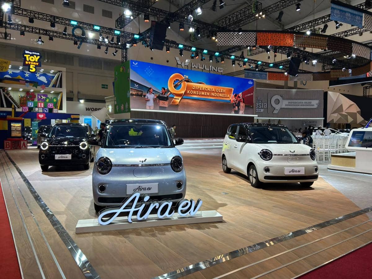 Wuling Aira EV melantai di GIIAS 2026, harga mulai Rp155 jutaan.