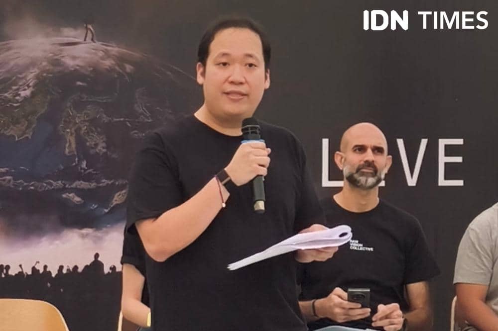 Potret press conference konser Kanye West, Ye Live in Jakarta, yang digelar promotor di Jakarta pada Rabu (29/7/2026) (IDN Times/Juan Dwi)