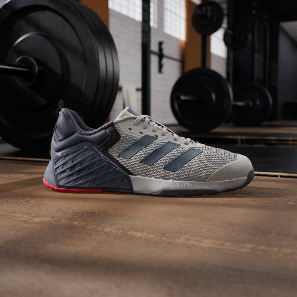 Adidas Dropset 3, sepatu latihan untuk olahraga dan sesi kebugaran, ditampilkan sebagai produk dari adidas.co.id.