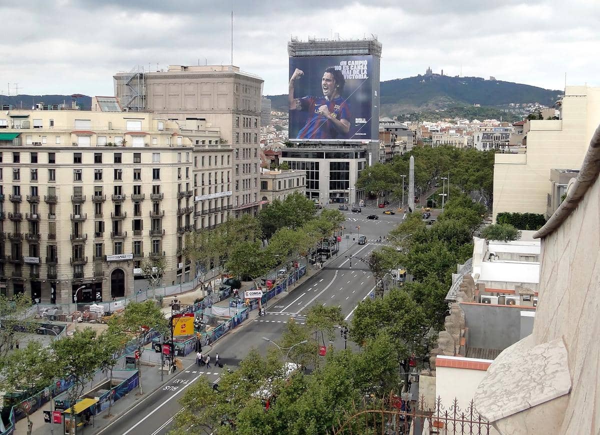 potret Passeig de Gràcia, Barcelona