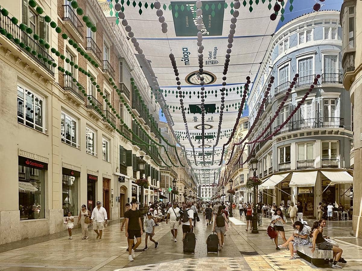 potret Calle Larios, Málaga